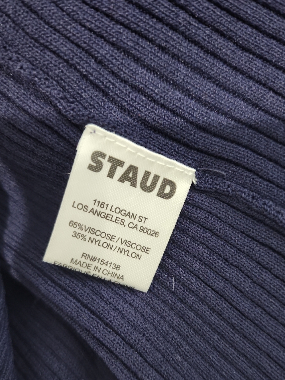 Staud Cargo Sweater - Navy Multi - Picture 11 of 12